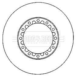 BORG & BECK Тормозной диск BBD6025S